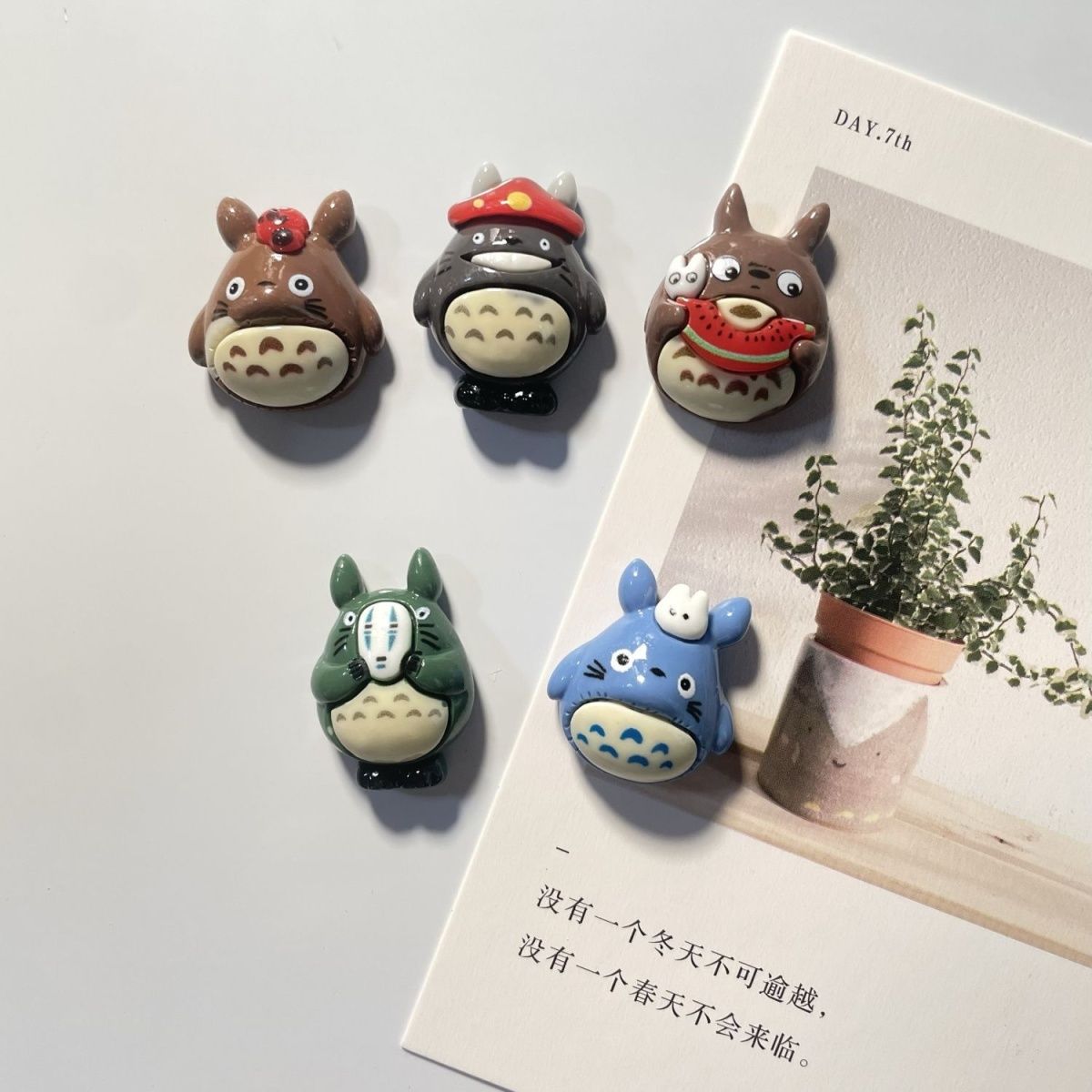Kitchen Appliances Refrigerators - Magnet Kulkas Resin Anime Totoro, Stiker