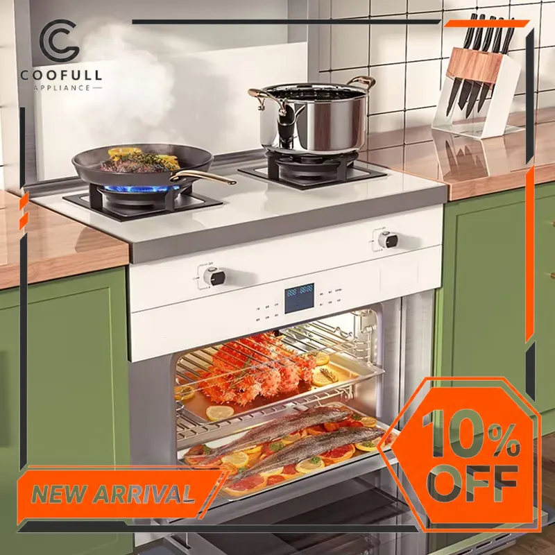 Kompor Oven Terintegrasi Putih - Kitchen Appliances Built In ulasan dan harga